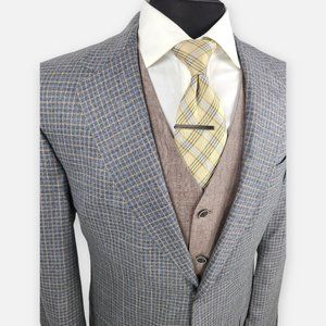 Hart Schaffner Marx Mini Check Sports Coat Blazer 41L